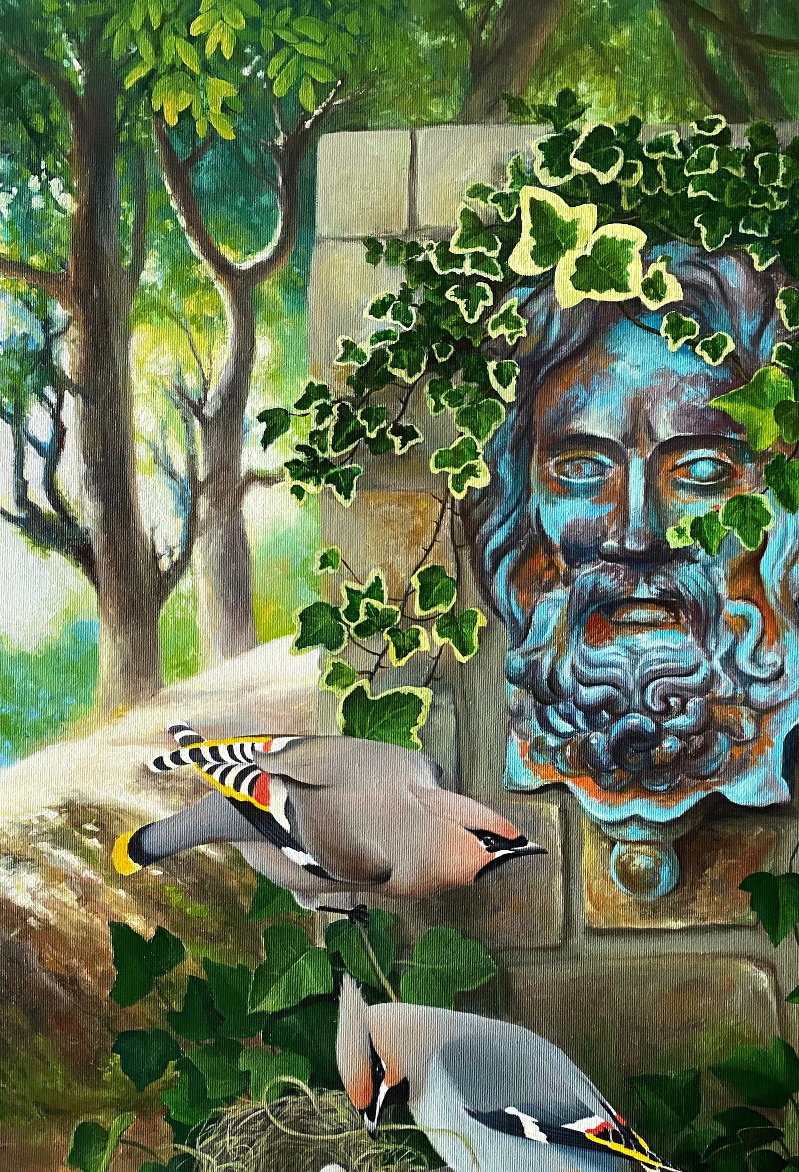 Oil painting Ancient Garden Kateryna Bukuros - 2