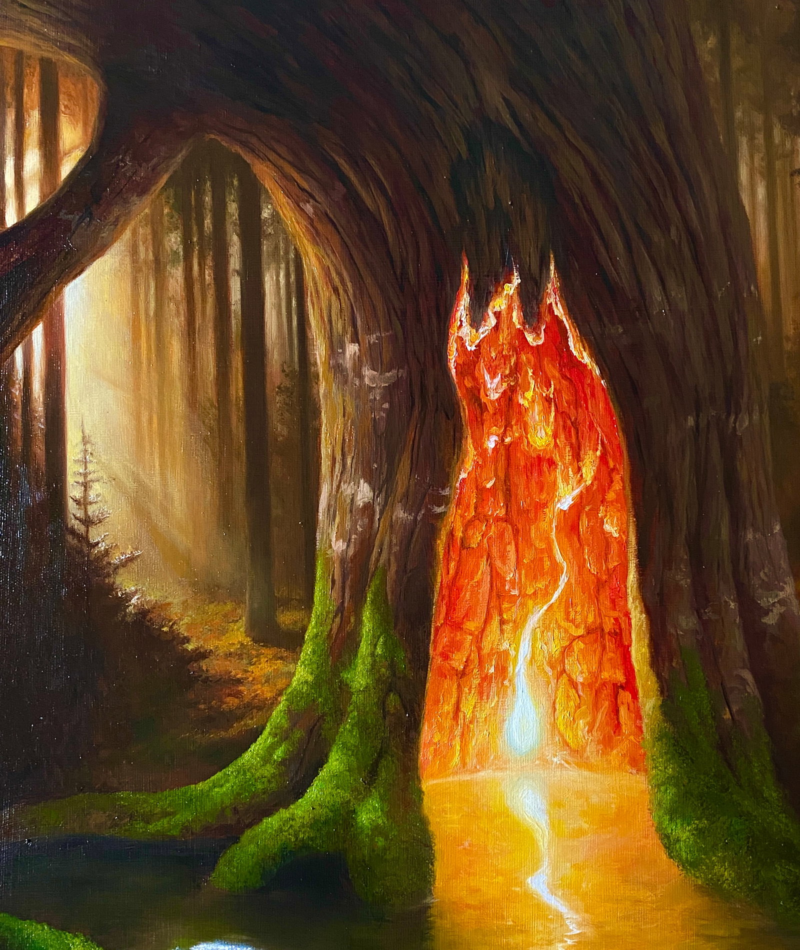 Oil painting The Secret in the Forest Kateryna Bukuros - 2