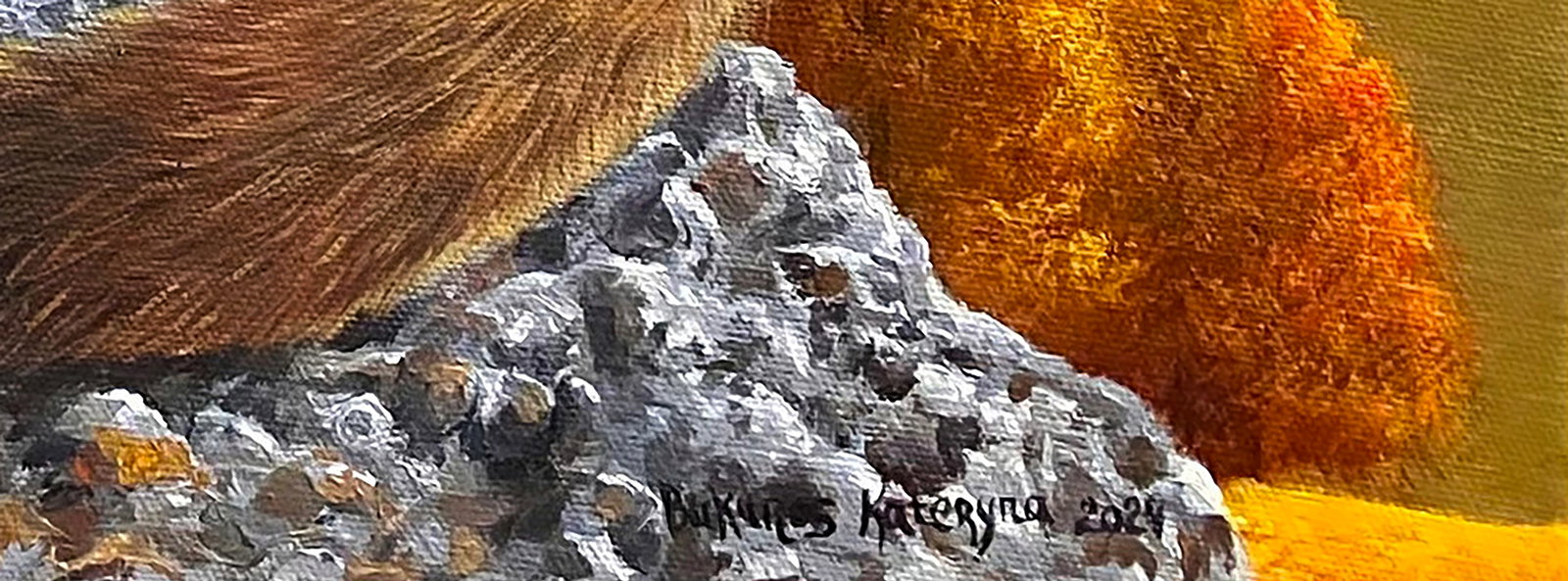 Oil painting Puma in the wild Kateryna Bukuros - 7