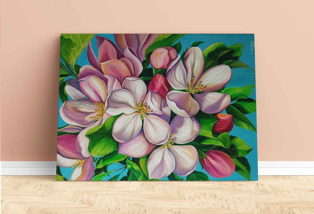 Oil painting Delicate spring flowers Oksana Sklym - 2