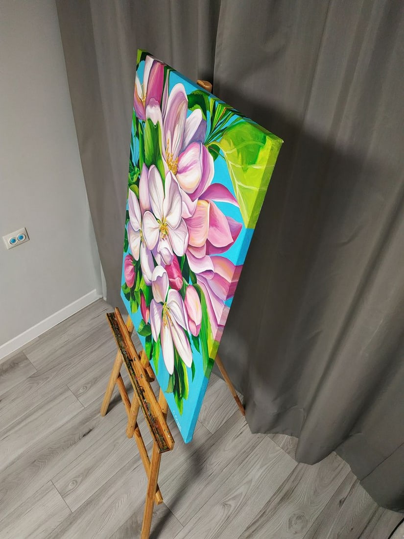 Oil painting Delicate spring flowers Oksana Sklym - 5