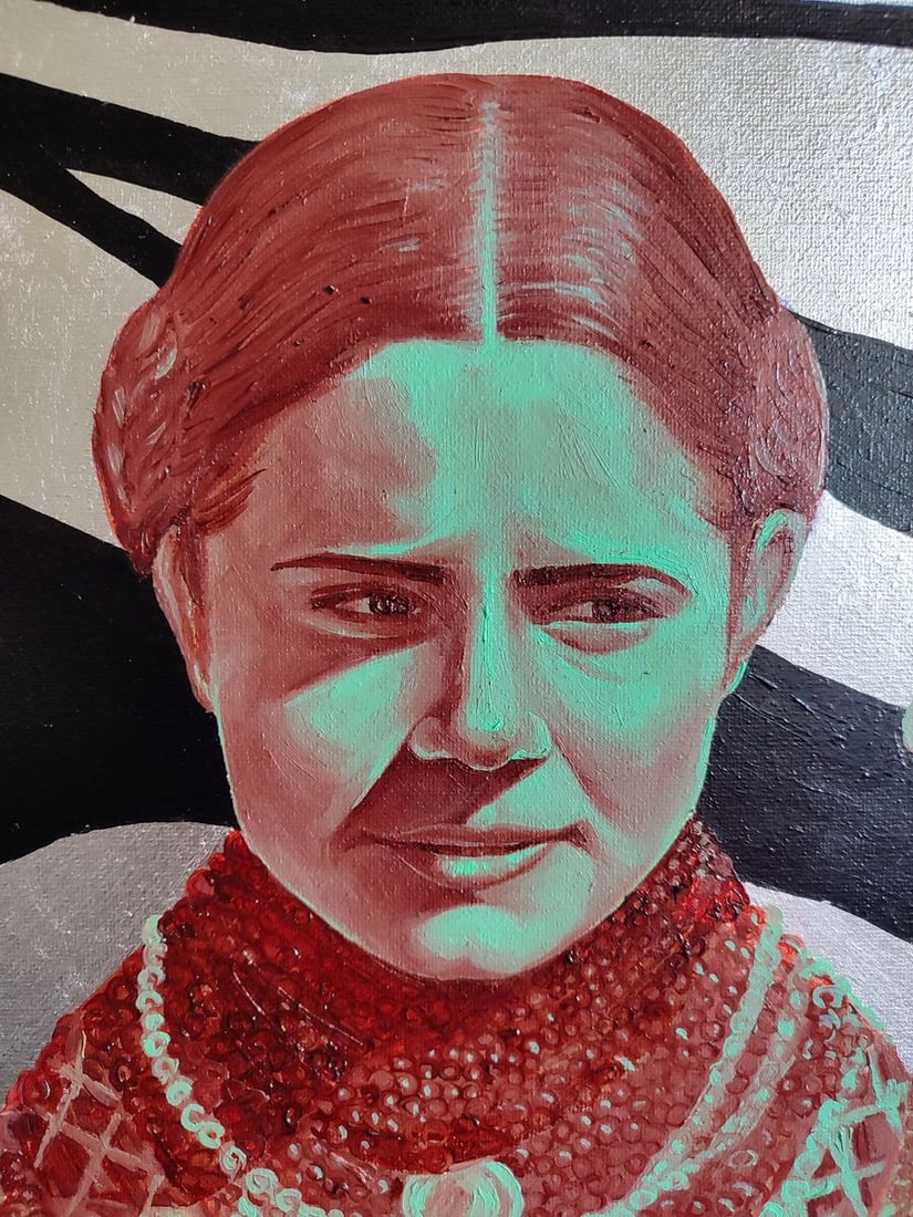 Oil painting Portrait of girls in conversation Oksana Sklym - 5