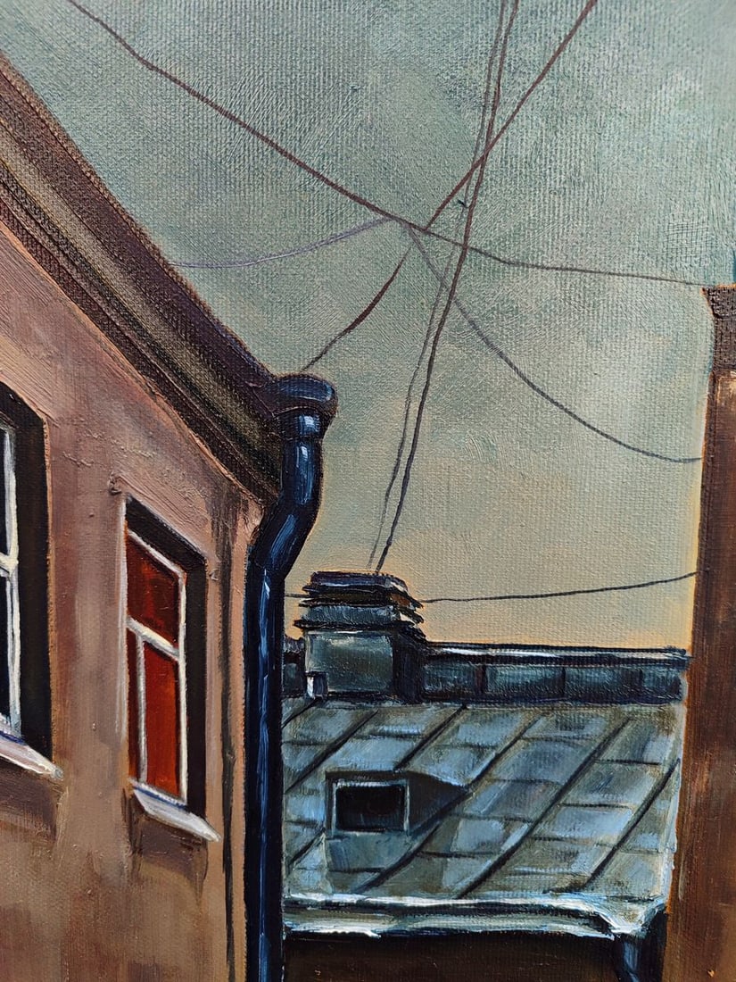 Oil painting Evening has come to the city Oksana Sklym - 7