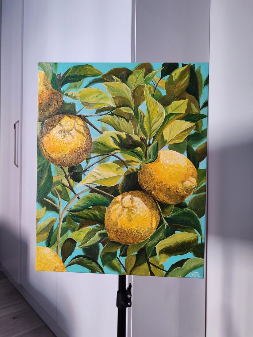 Oil painting Lemons on the tree Oksana Sklym - 2