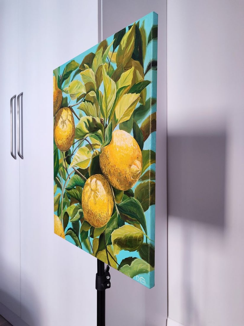 Oil painting Lemons on the tree Oksana Sklym - 4