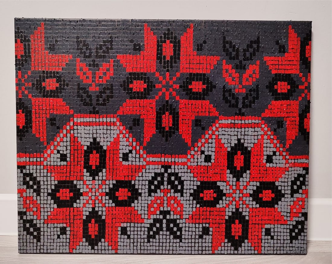 Oil painting Colorful ornament Oksana Sklym - 3