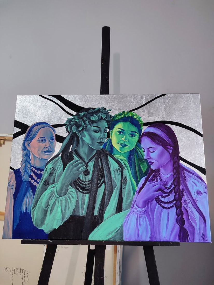 Oil painting Portrait of different girls Oksana Sklym - 2