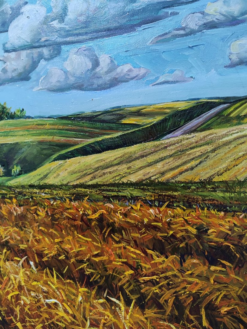 Oil painting Warm day in mountains Oksana Sklym - 4