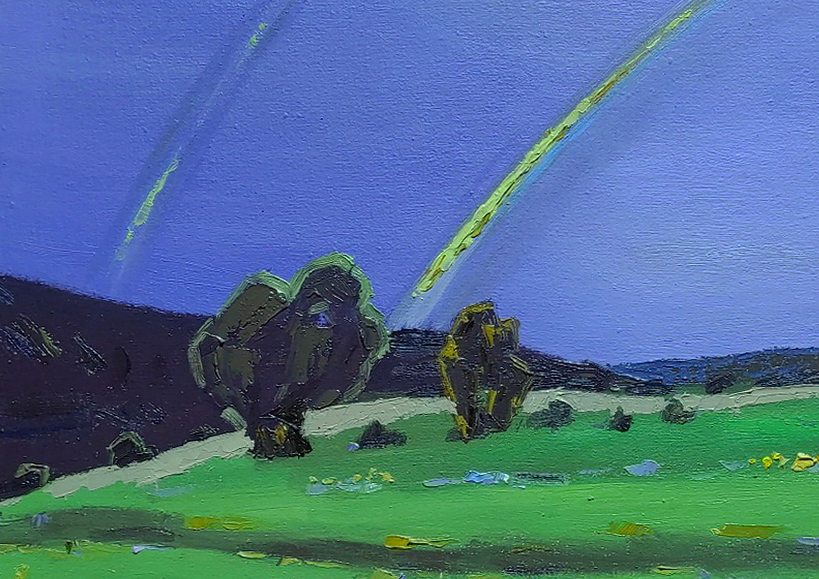 Oil painting Rainbow after the rain Yaroslav Savchyn - 4