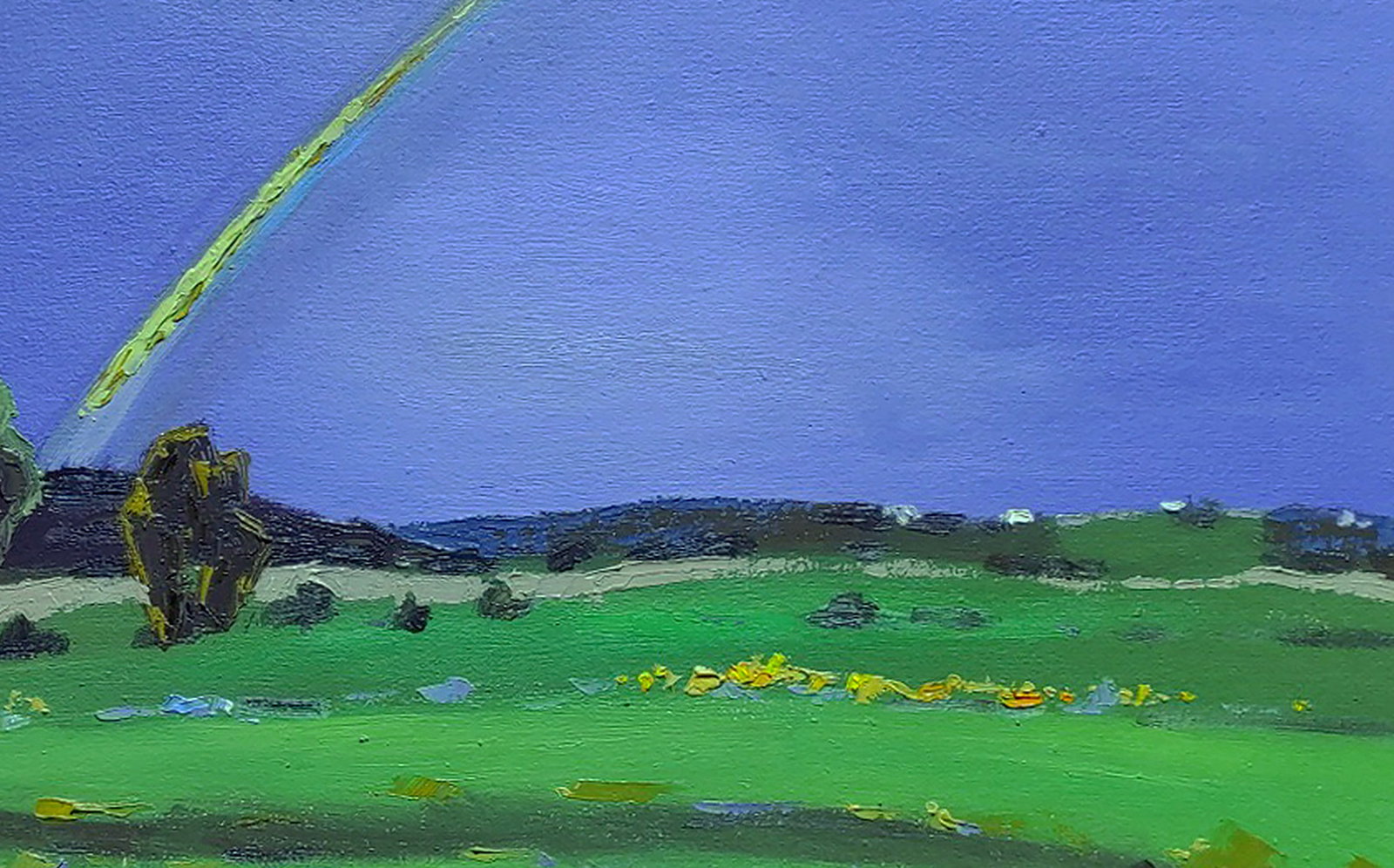 Oil painting Rainbow after the rain Yaroslav Savchyn - 5