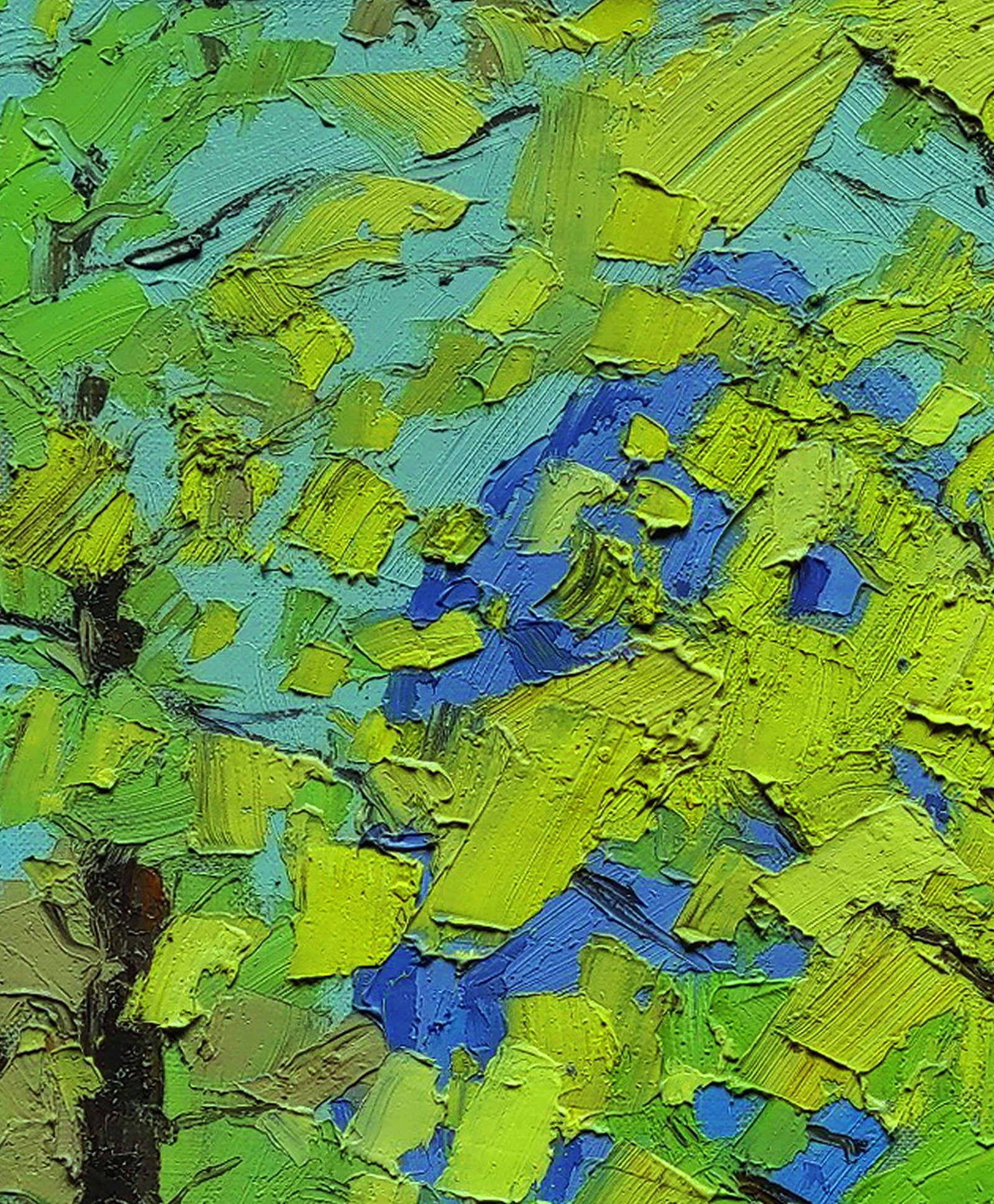 Oil painting Spring in the park Yaroslav Savchyn - 2