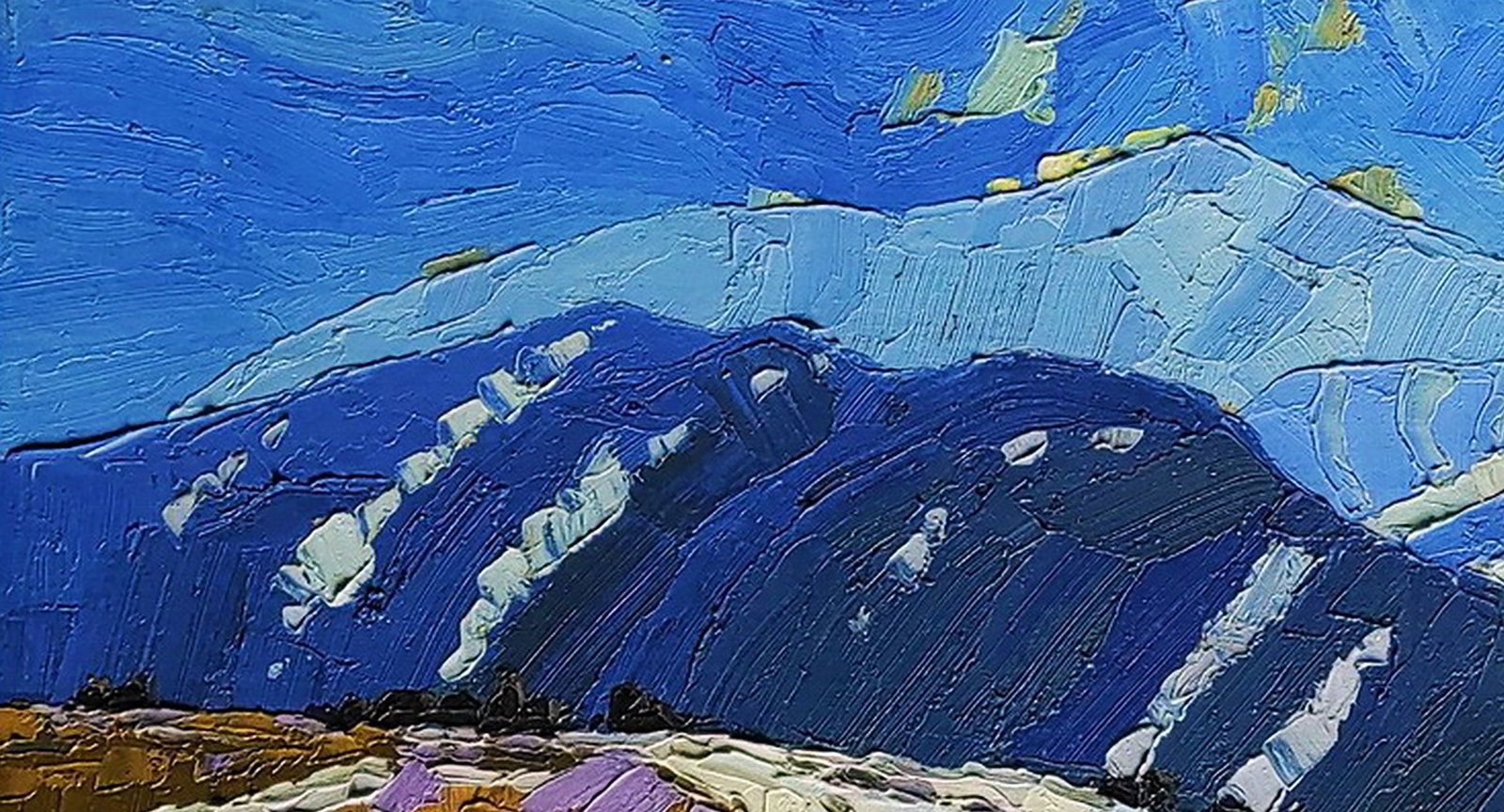 Oil painting Spring Mountain Yaroslav Savchyn - 2