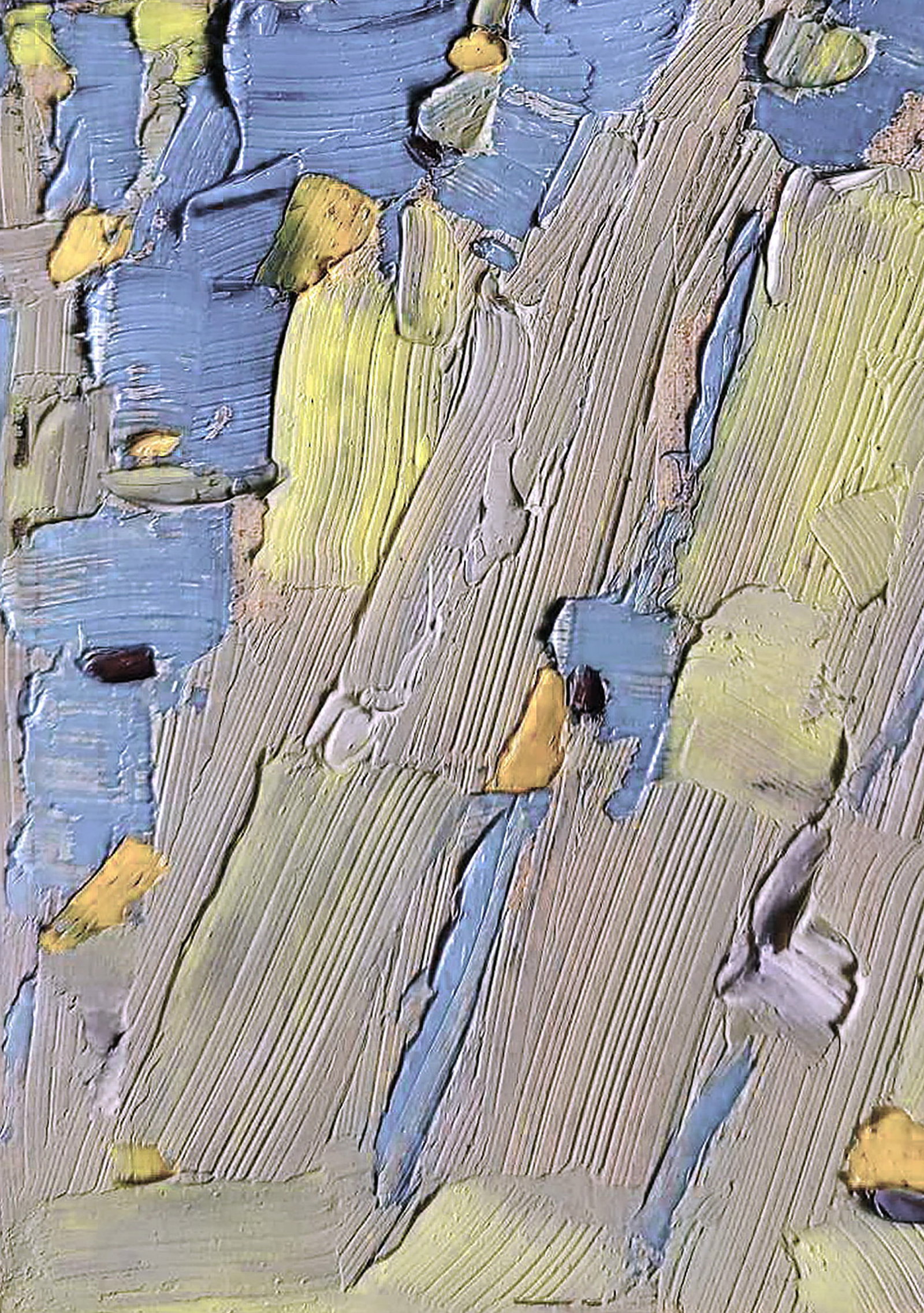 Oil painting The village was covered in snow Yaroslav Savchyn - 4