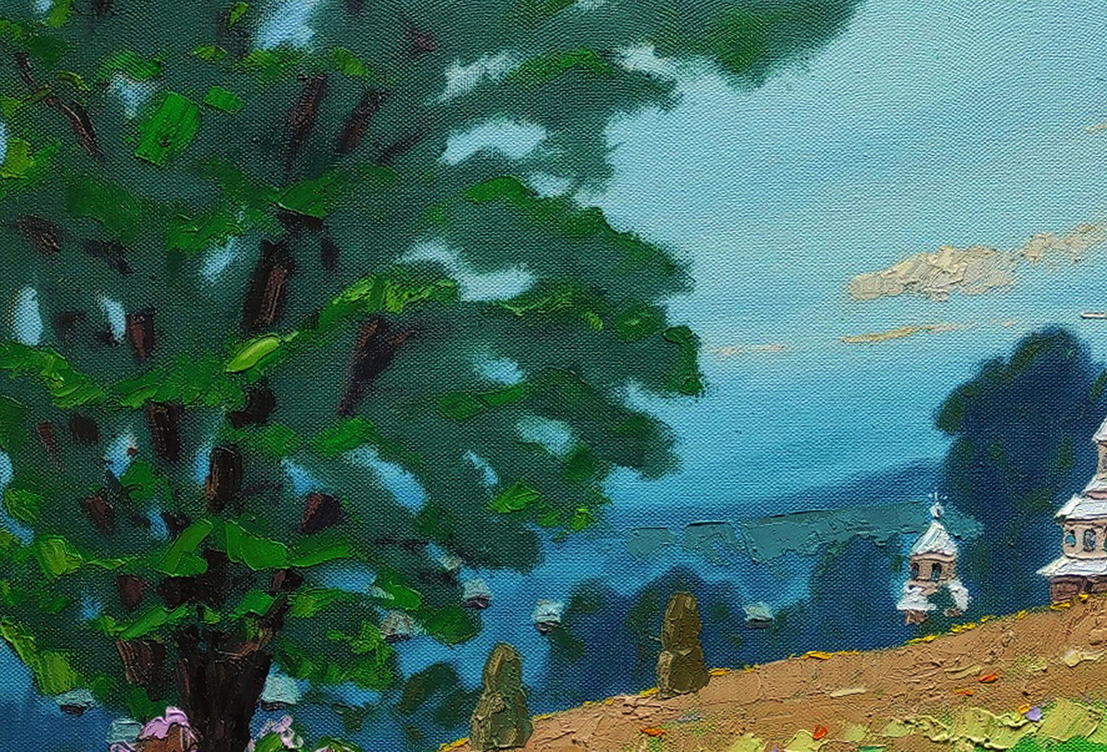 Oil painting Summer meadows Yaroslav Savchyn - 2