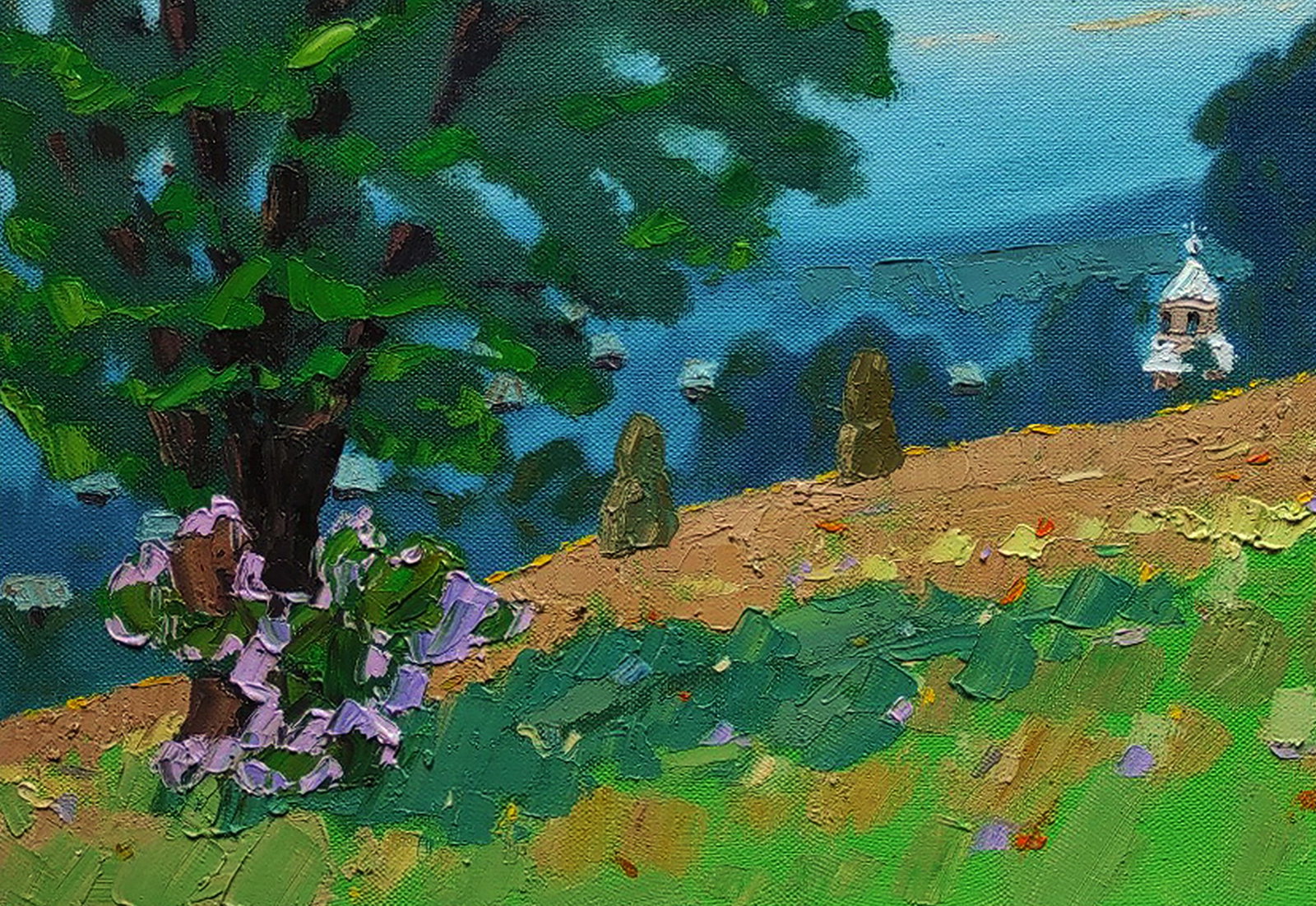 Oil painting Summer meadows Yaroslav Savchyn - 4