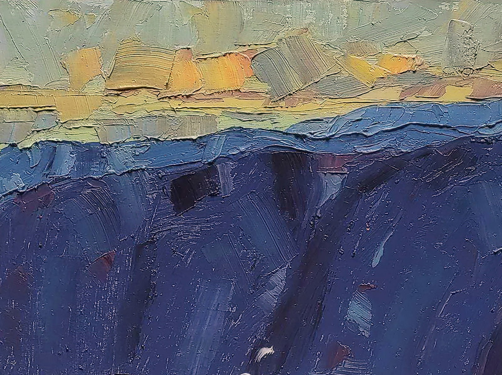 Oil painting Under the black mountains Yaroslav Savchyn - 2