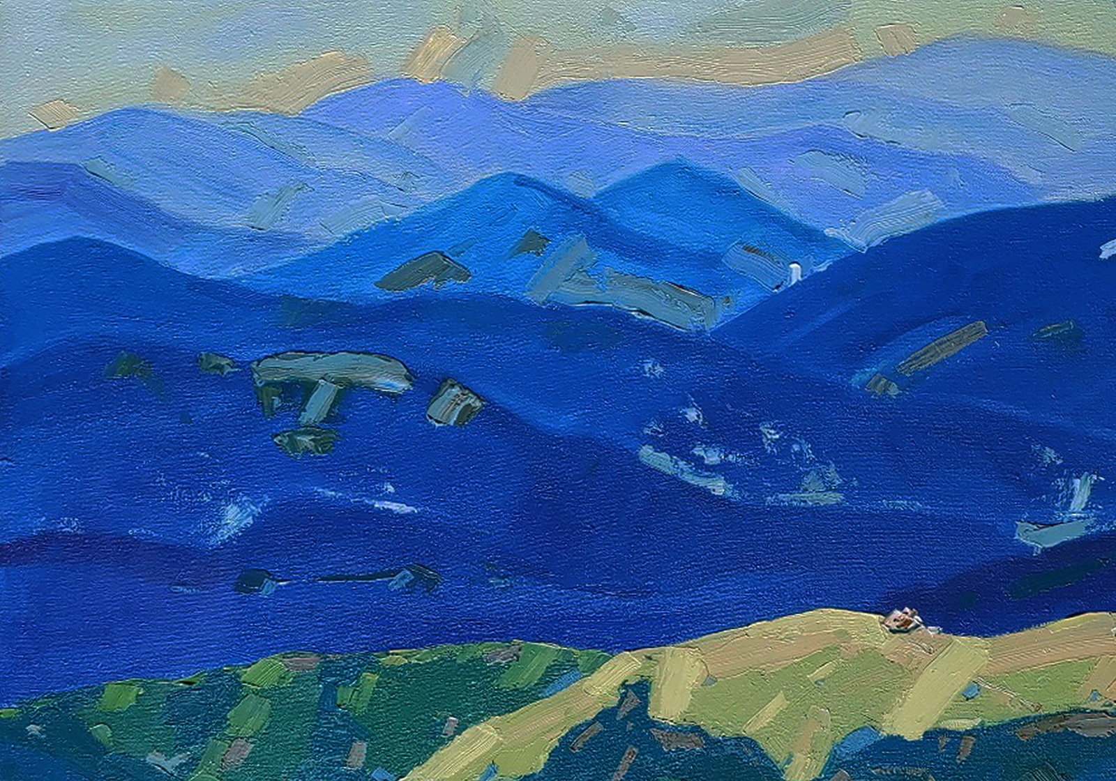 Oil painting Mountain Valley Yaroslav Savchyn - 2