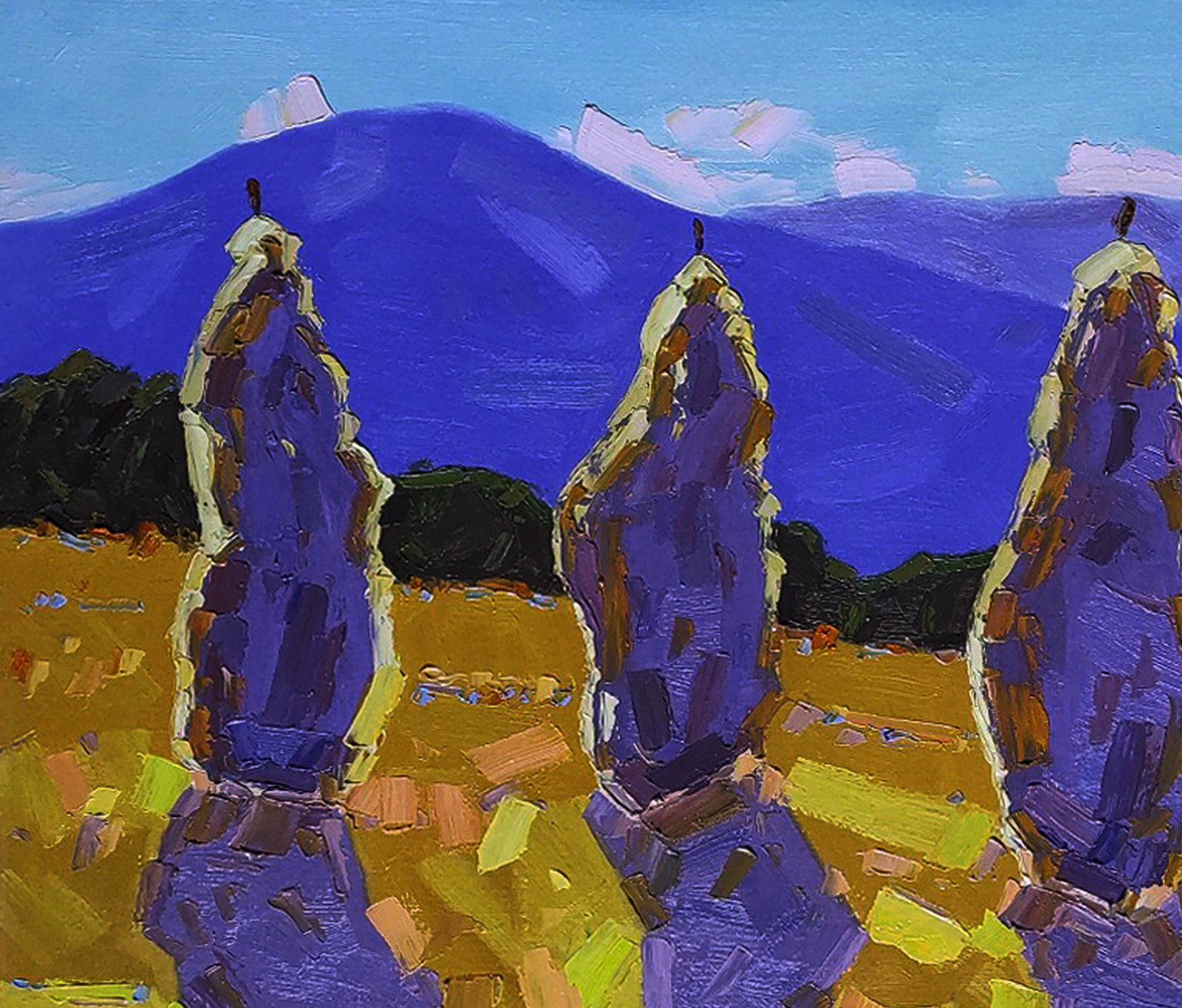 Oil painting Shadows from a haystack Yaroslav Savchyn - 2