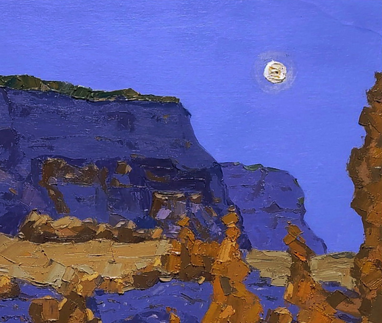 Oil painting Mountain canyon Yaroslav Savchyn - 3