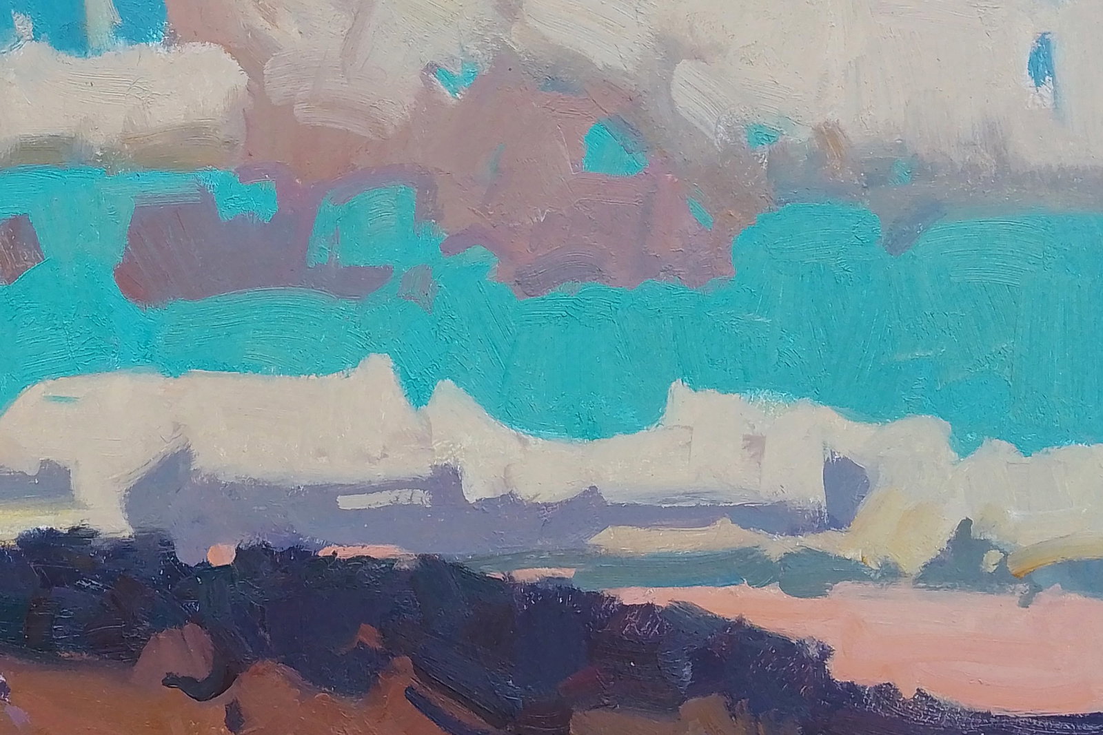 Oil painting Steppe cloudy wind Igor Tuzhikov - 2