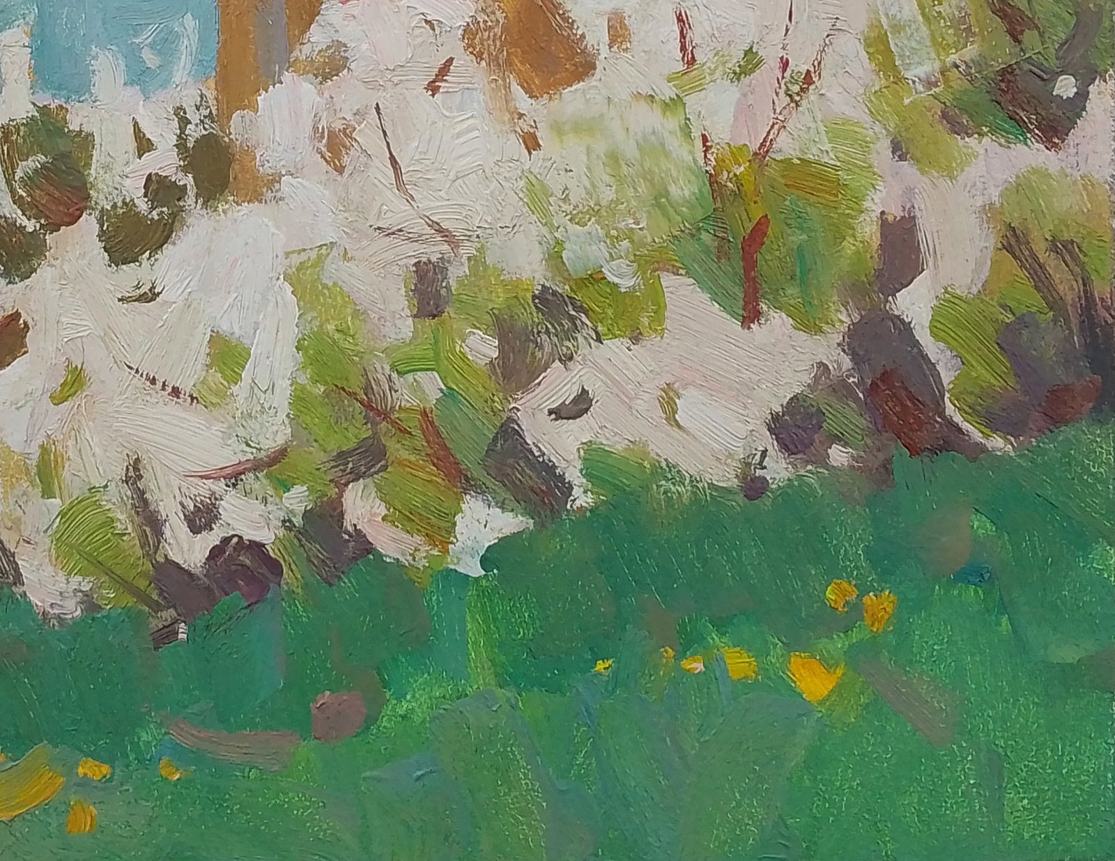 Oil painting May village day Igor Tuzhikov - 2