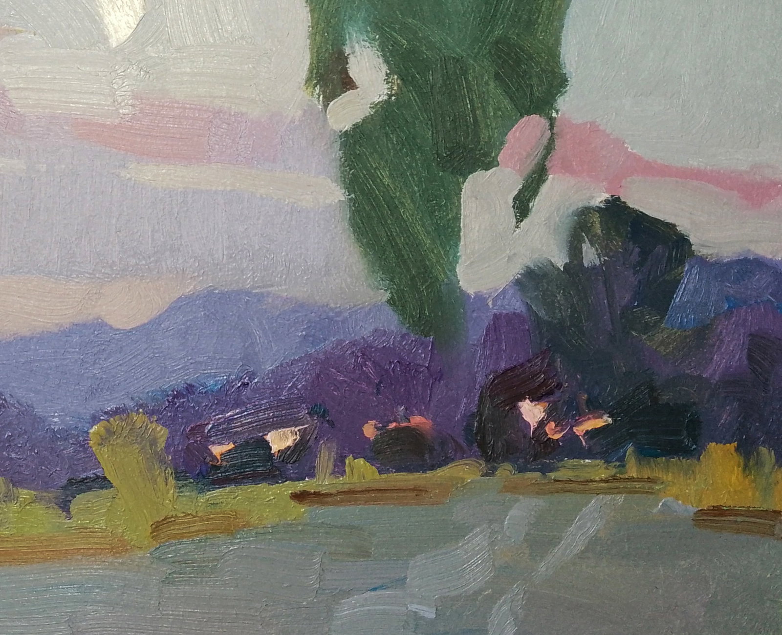 Oil painting Bright evening moon Igor Tuzhikov - 2