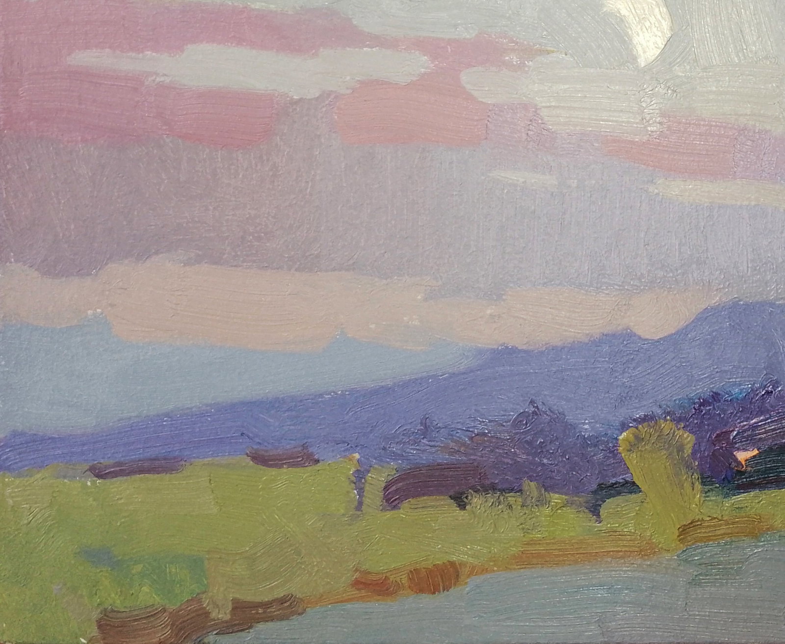 Oil painting Bright evening moon Igor Tuzhikov - 3