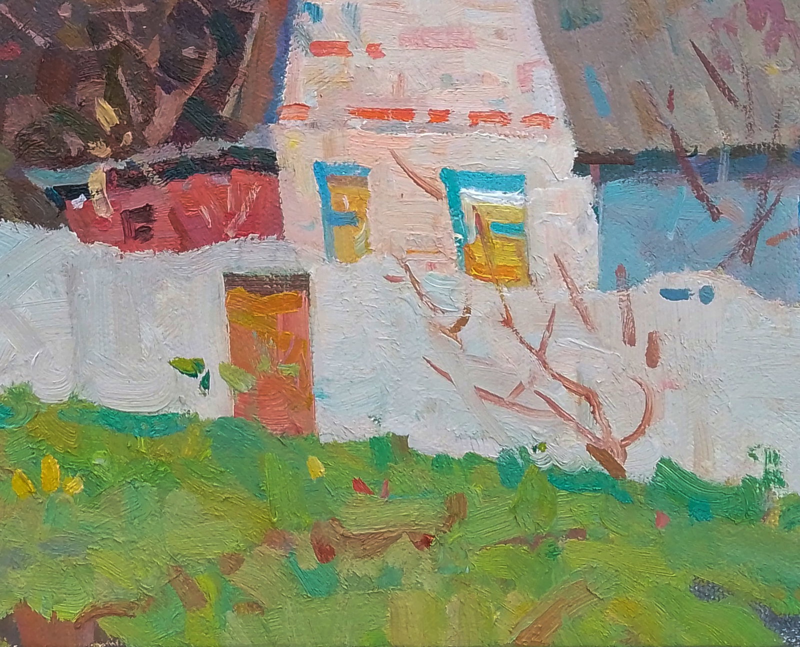 Oil painting Spring courtyard Igor Tuzhikov - 2