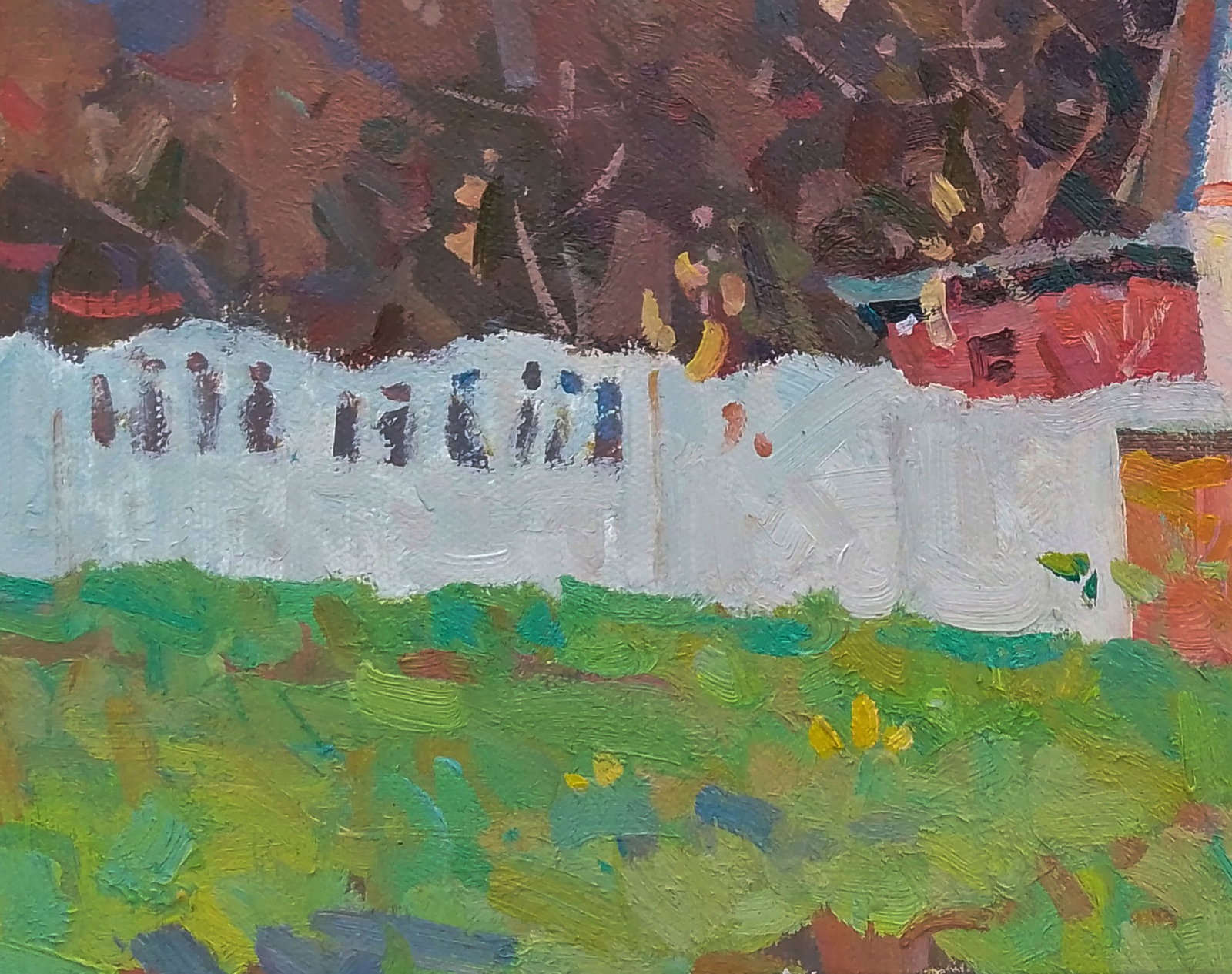 Oil painting Spring courtyard Igor Tuzhikov - 3