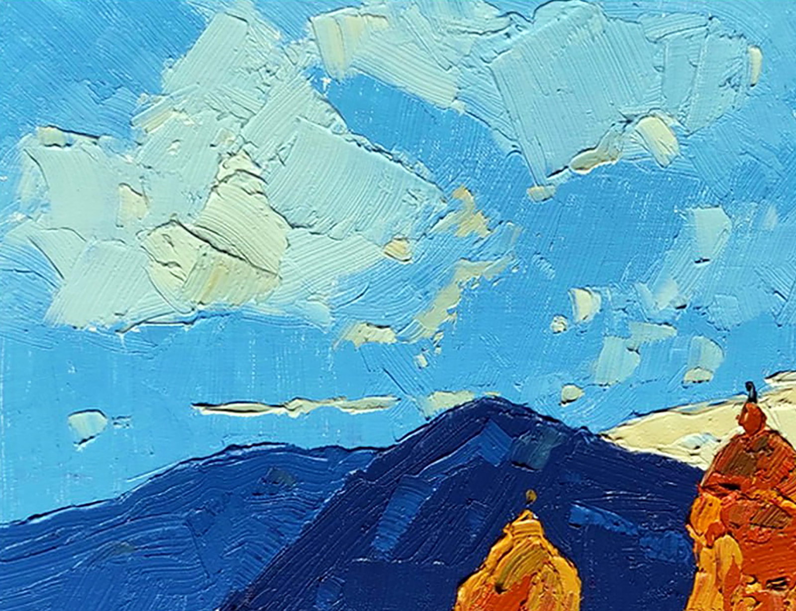 Oil painting In the mountains Yaroslav Savchyn - 2