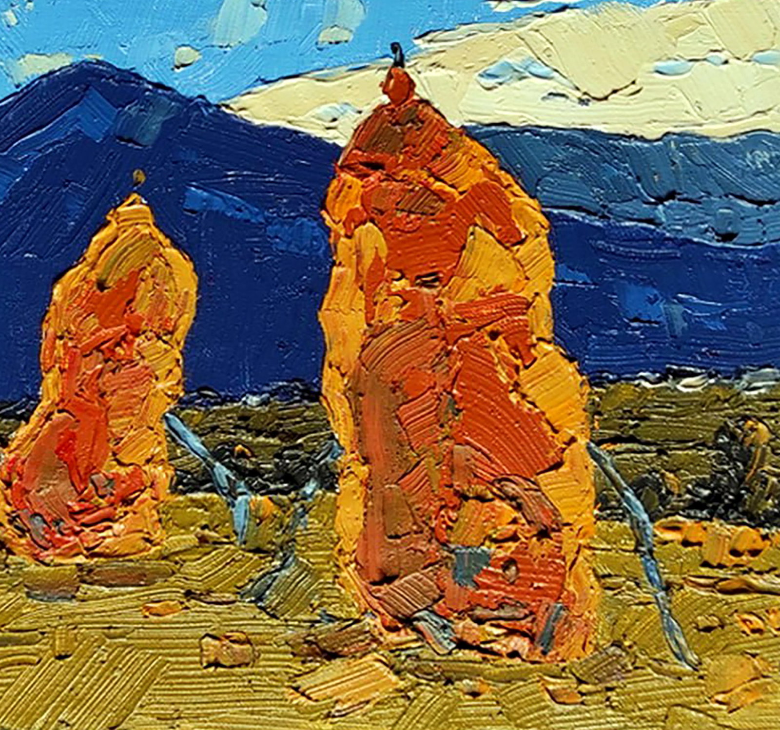 Oil painting In the mountains Yaroslav Savchyn - 5