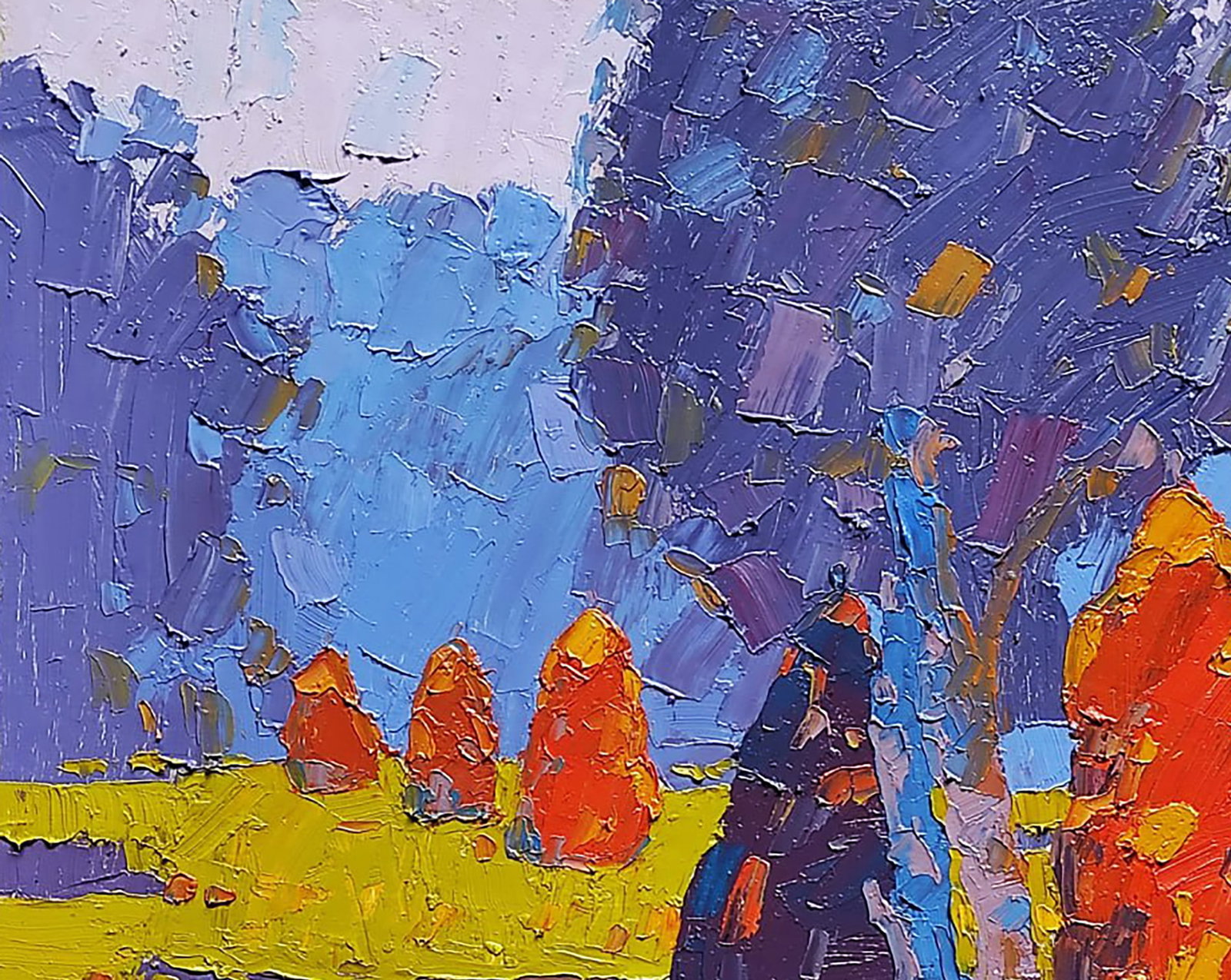 Oil painting In the summer meadows Yaroslav Savchyn - 2