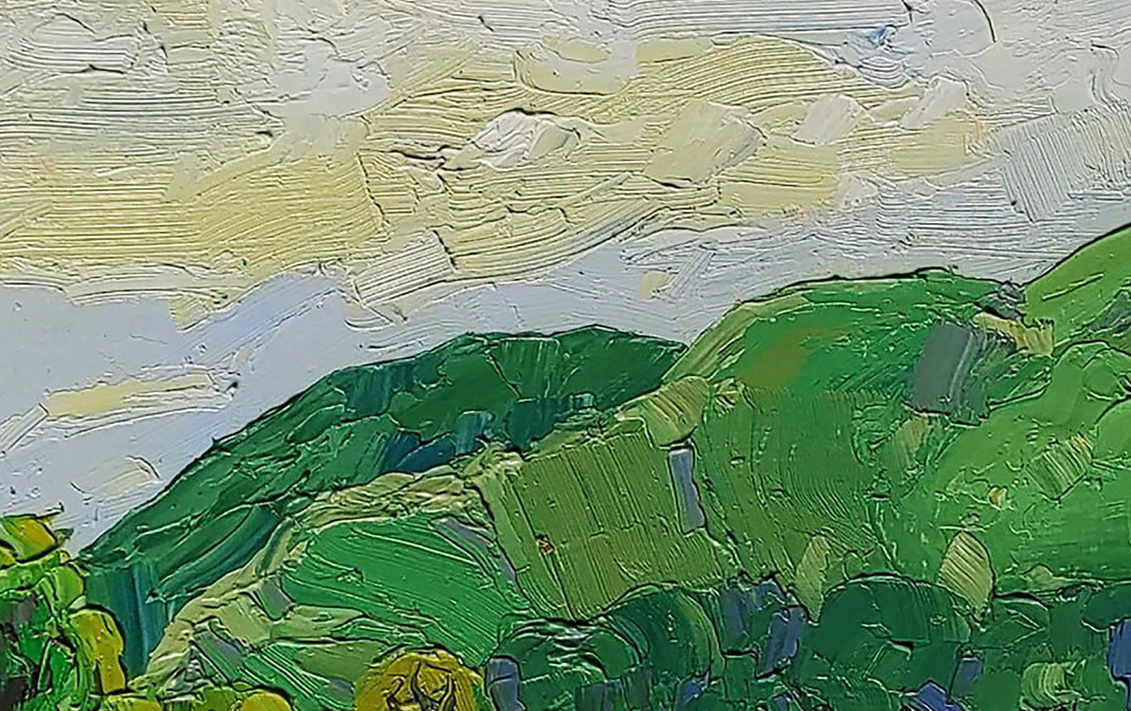 Oil painting Spring on the river Yaroslav Savchyn - 2