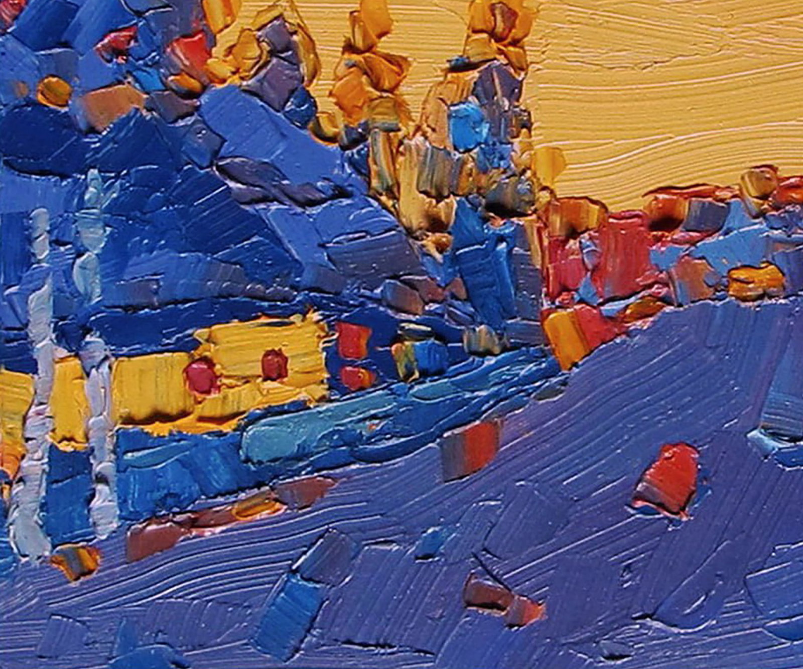 Oil painting Evening outskirts Yaroslav Savchyn - 4