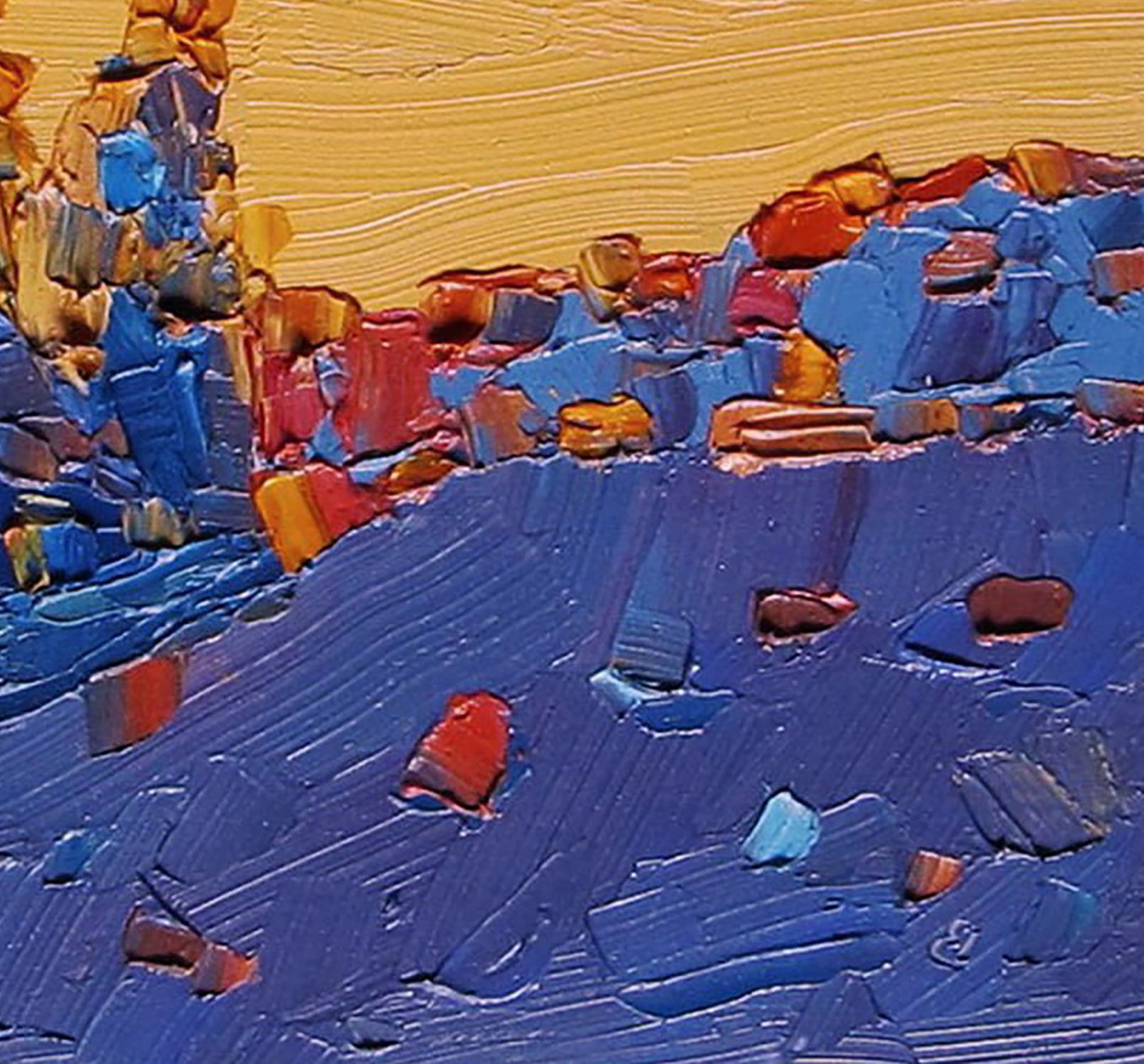 Oil painting Evening outskirts Yaroslav Savchyn - 5