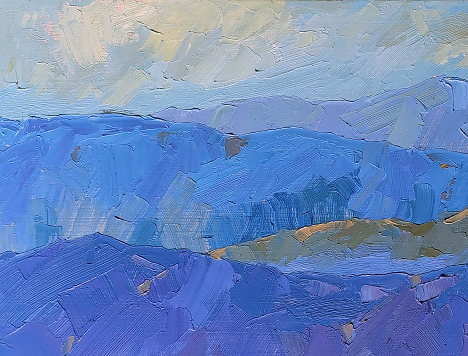 Oil painting Alpine meadows Yaroslav Savchyn - 2