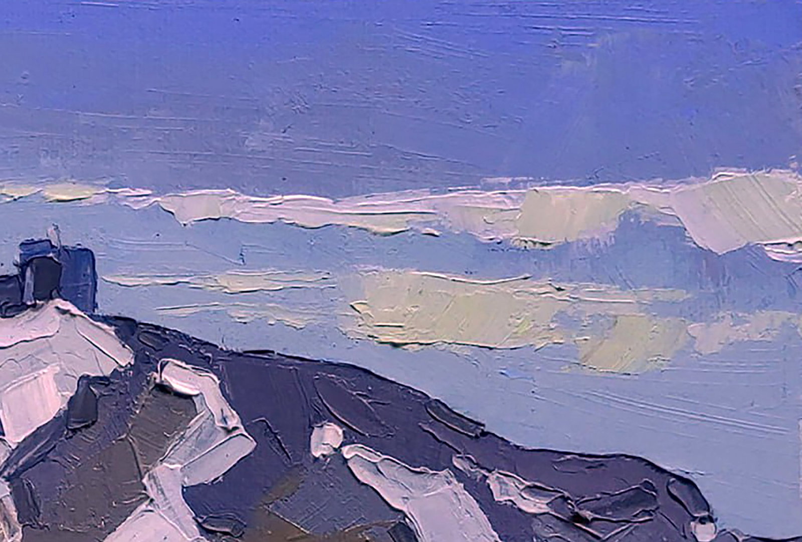 Oil painting Mountain in spring Yaroslav Savchyn - 3