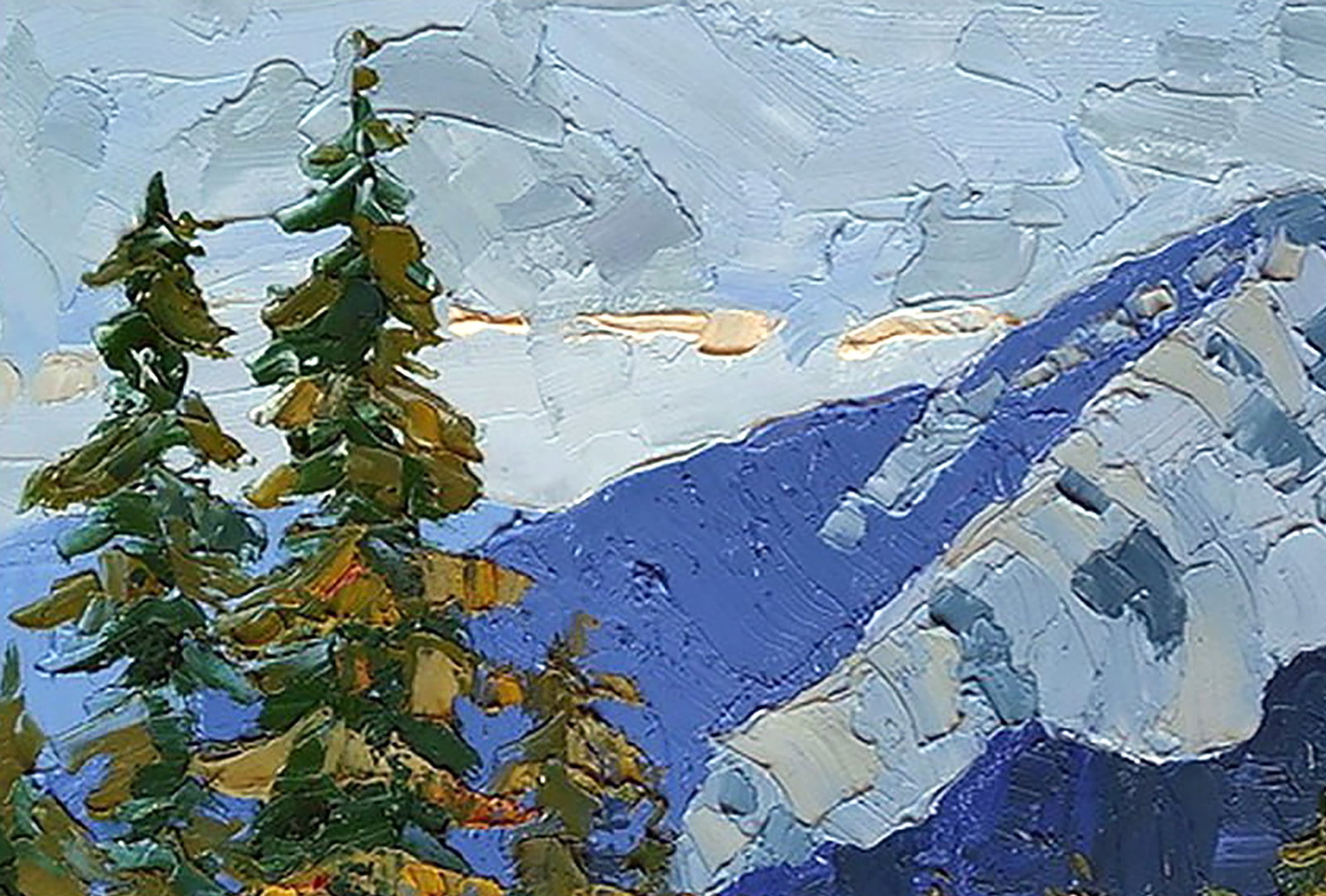 Oil painting Carpathian mountains Yaroslav Savchyn - 2