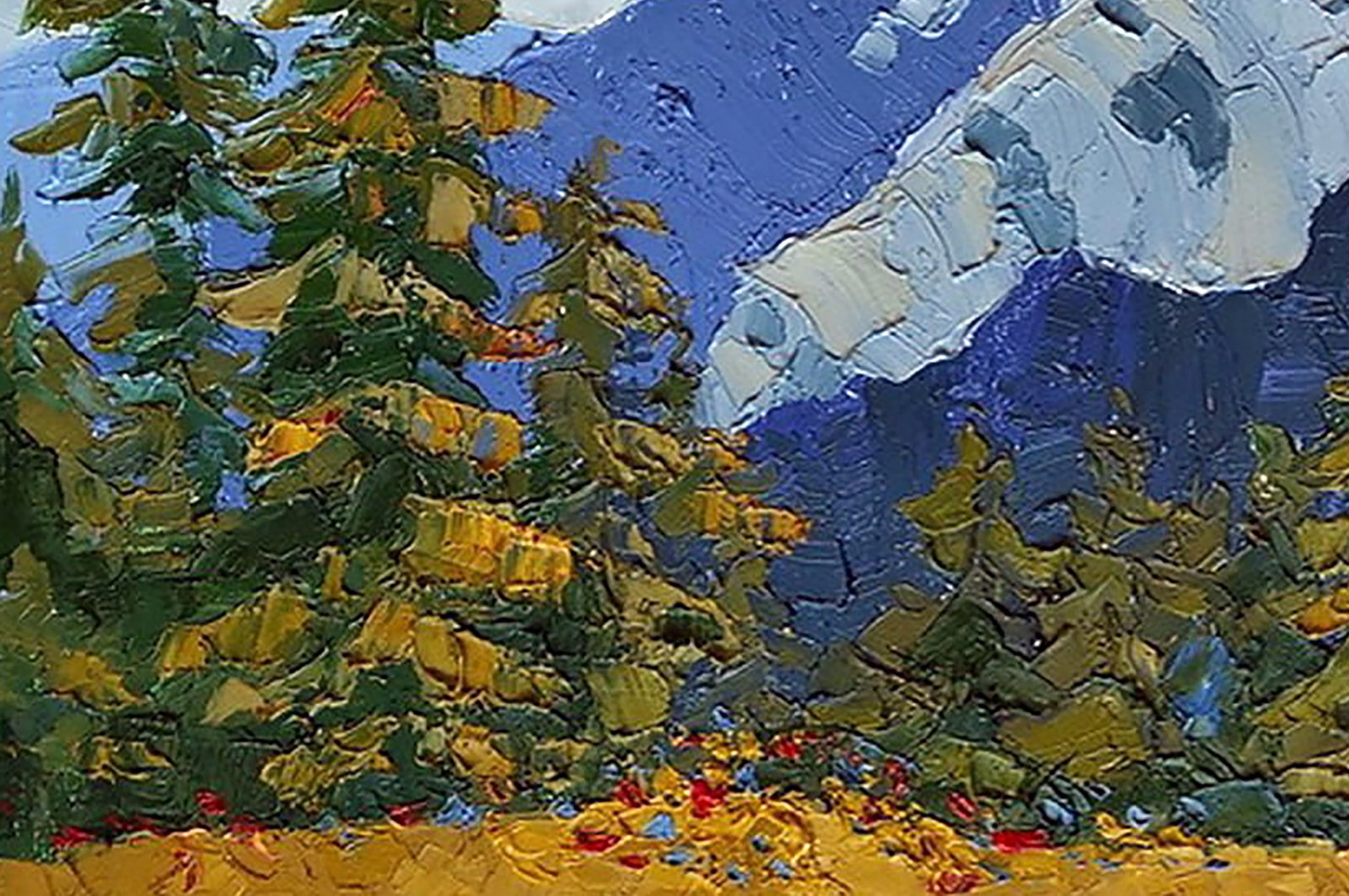 Oil painting Carpathian mountains Yaroslav Savchyn - 4