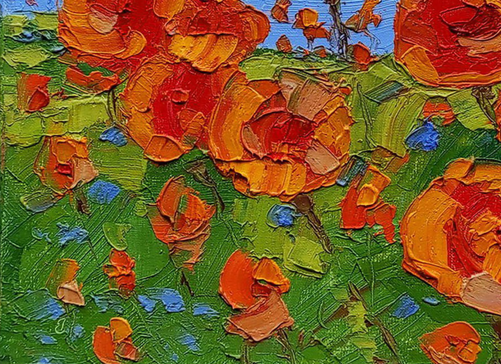 Oil painting Poppies Yaroslav Savchyn - 4