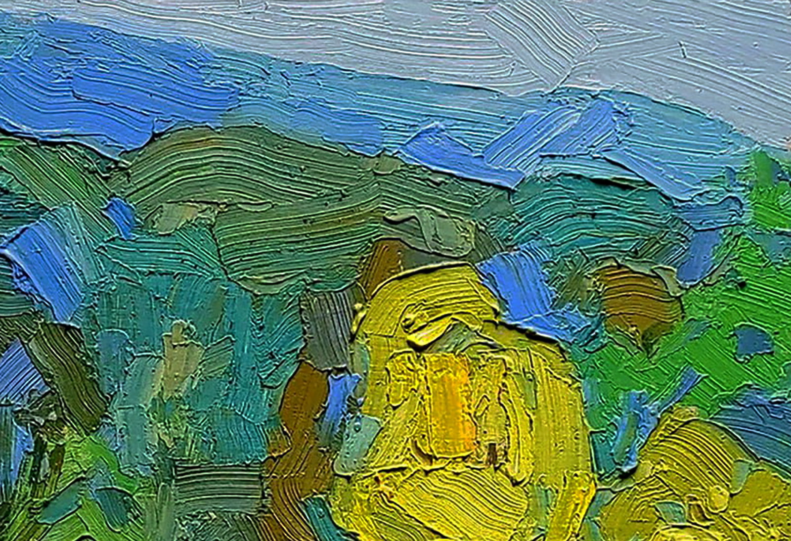 Oil painting In the meadow Yaroslav Savchyn - 3