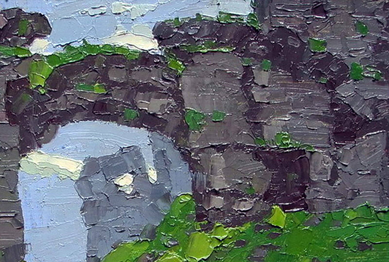 Oil painting On the ruins of the castle Yaroslav Savchyn - 3