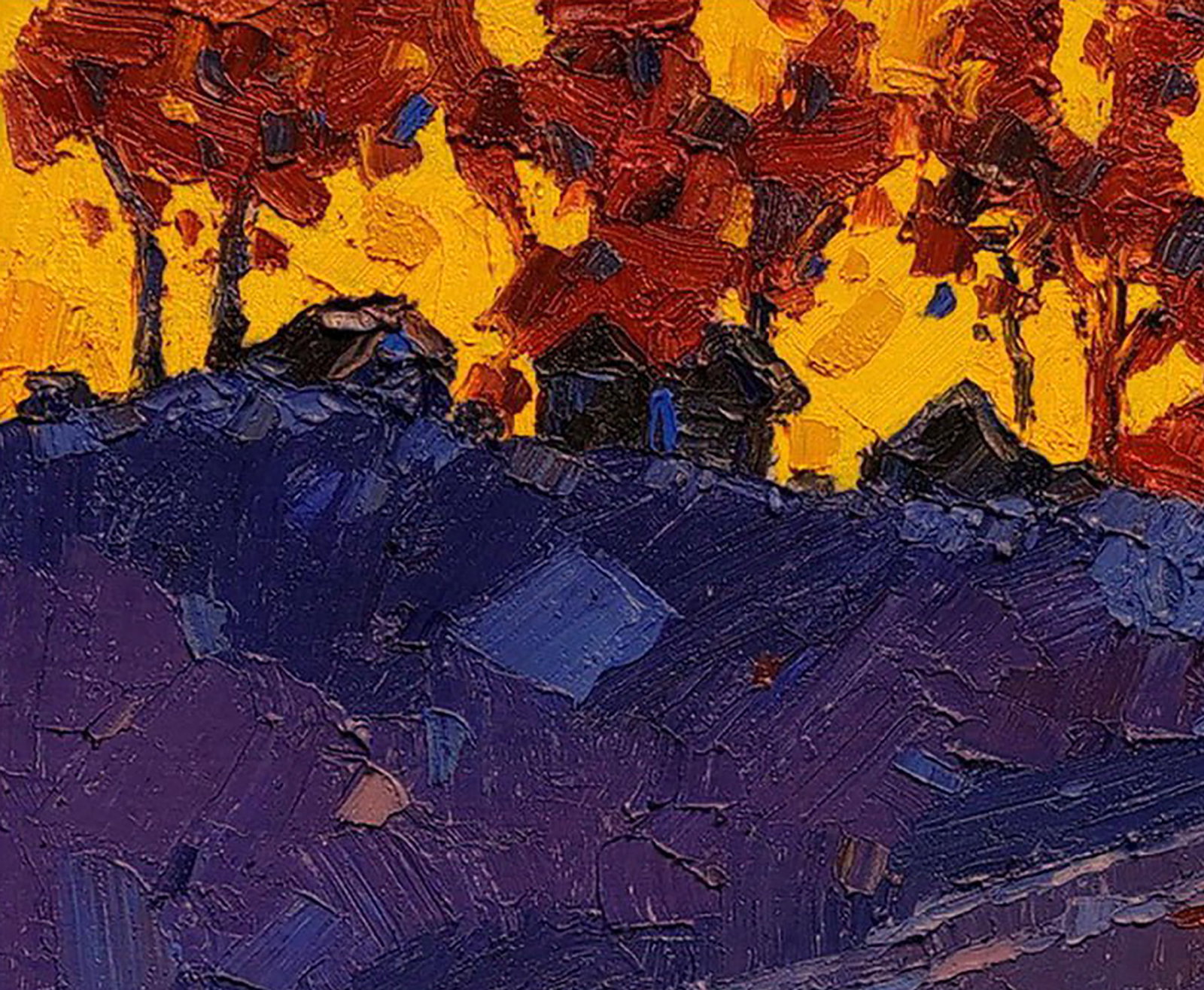 Oil painting It's getting dark Yaroslav Savchyn - 2