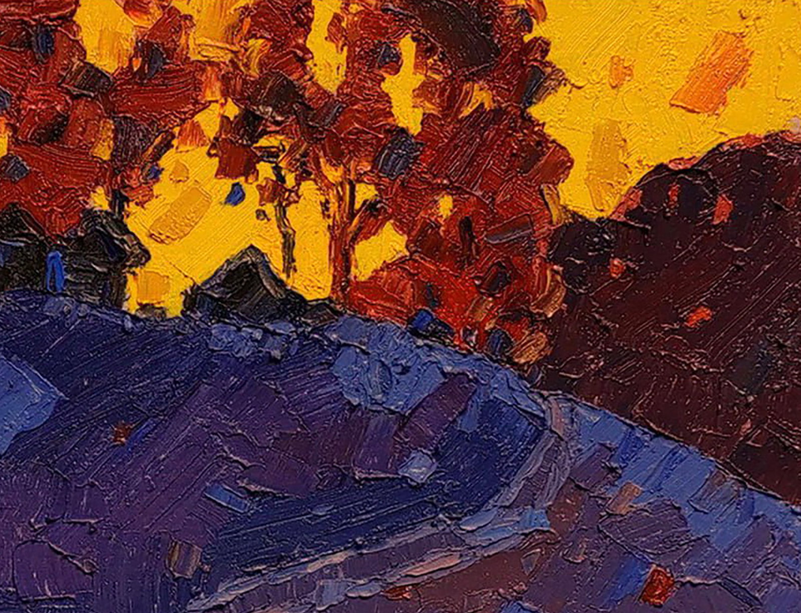 Oil painting It's getting dark Yaroslav Savchyn - 3