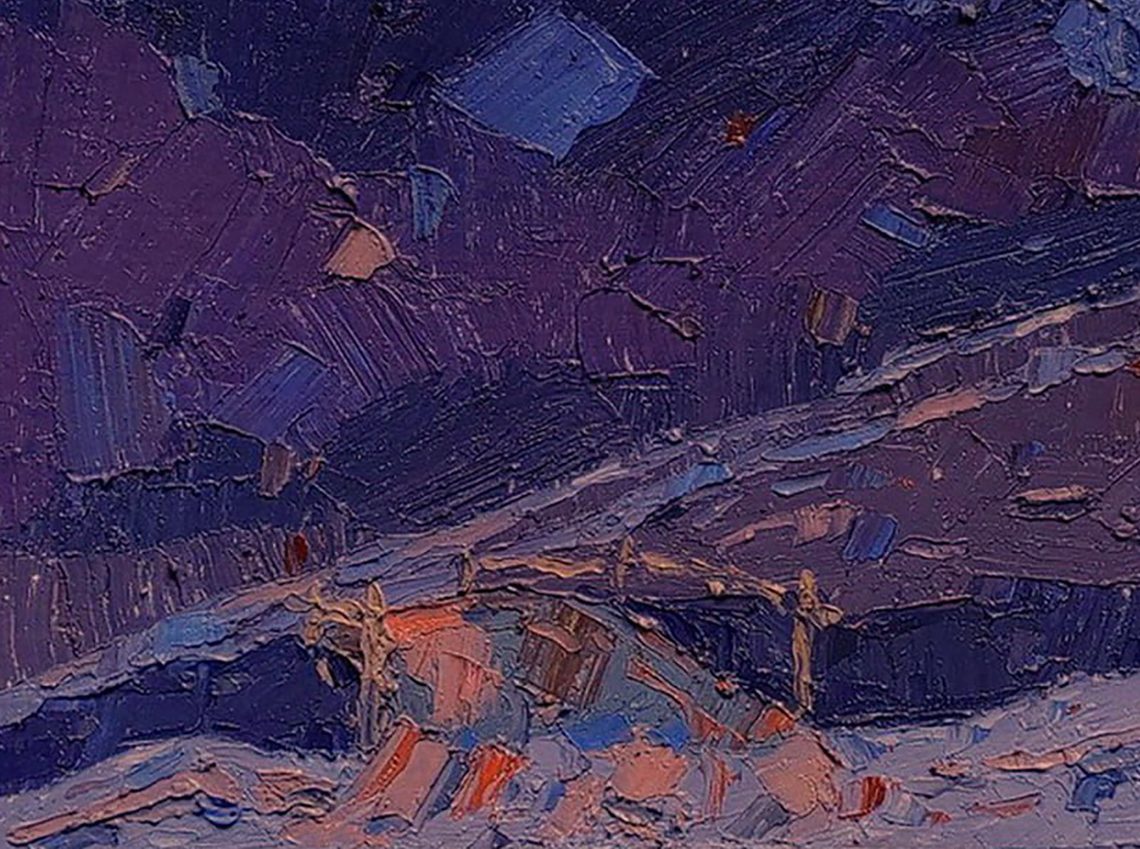 Oil painting It's getting dark Yaroslav Savchyn - 4