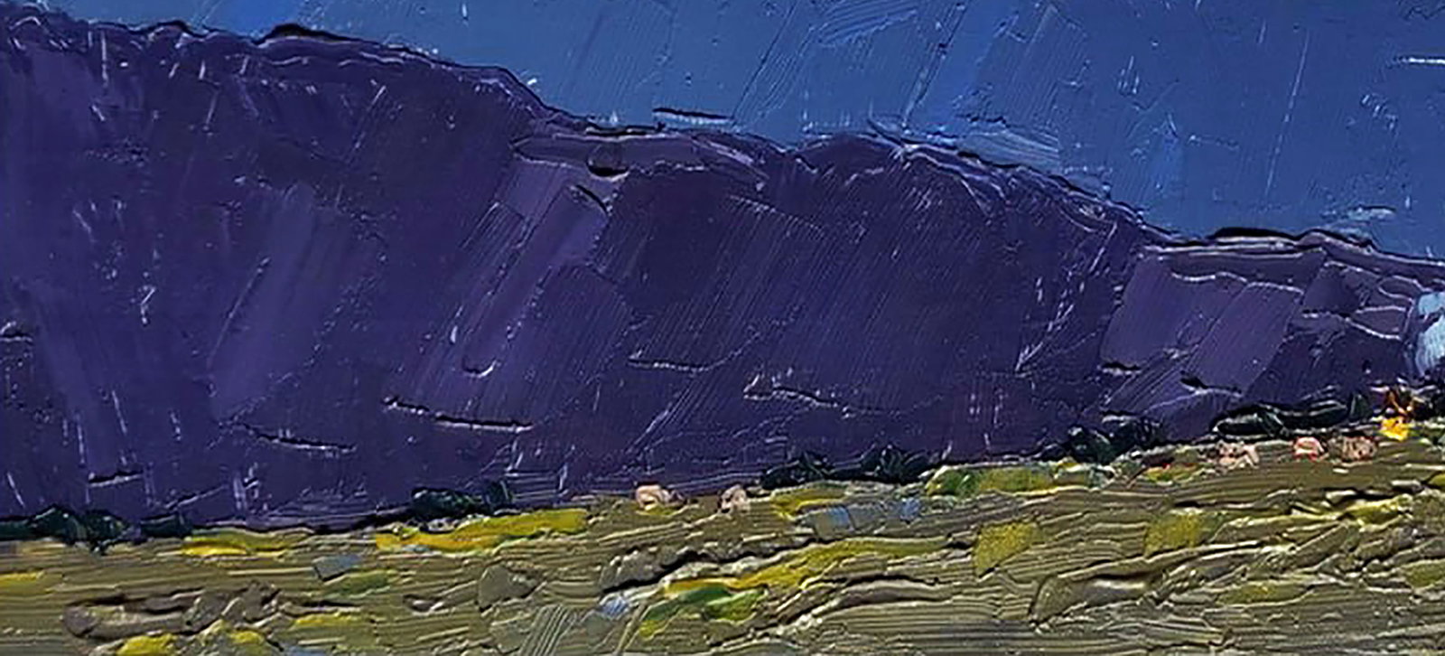 Oil painting Evening mountains Yaroslav Savchyn - 4