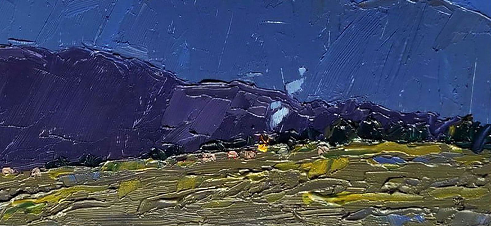 Oil painting Evening mountains Yaroslav Savchyn - 5