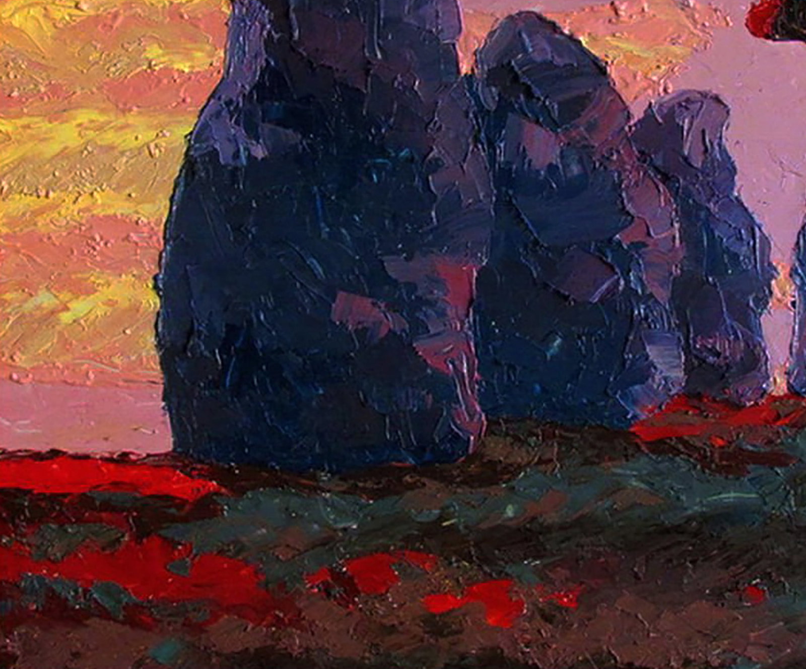 Oil painting Evening viburnum Yaroslav Savchyn - 4