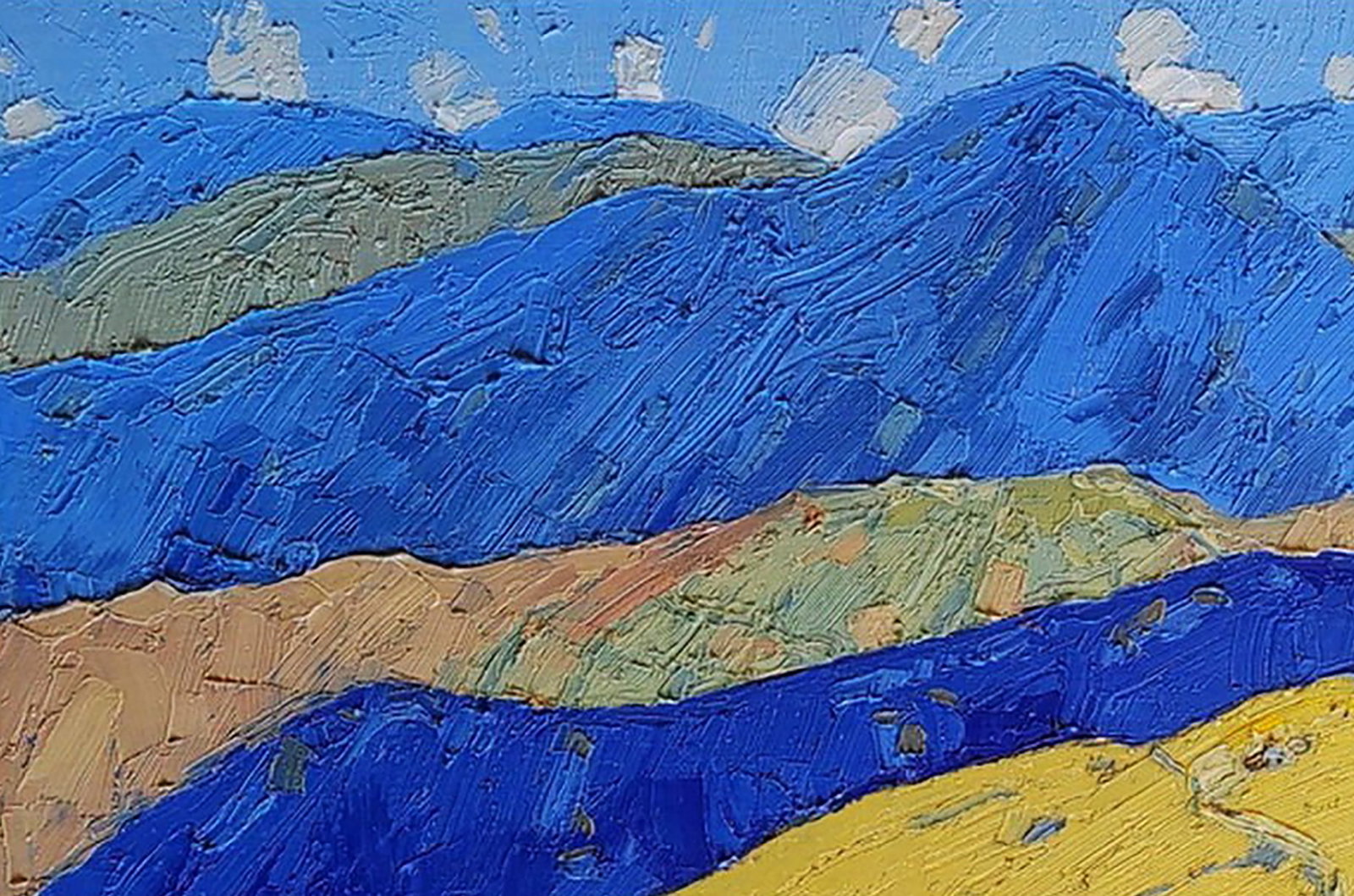 Oil painting Mountain meadows Yaroslav Savchyn - 2