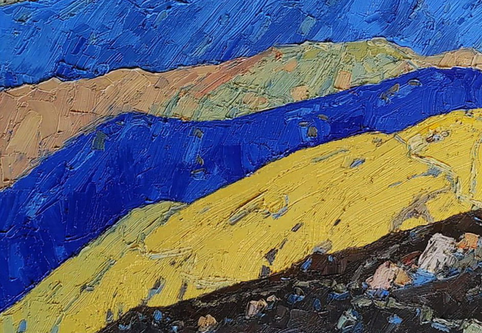 Oil painting Mountain meadows Yaroslav Savchyn - 4